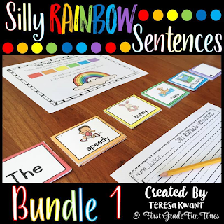 These silly sentences are perfect for sentence writing and reading fluency. Your students are sure to love creating funny sentences as they master the skills to write. You can use these to teach parts of speech, reading fluency, writing fluency, or many other literacy concepts.