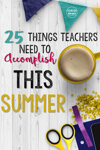 While teachers should get some planning in over the summer, they should also make sure to take some time to relax!
