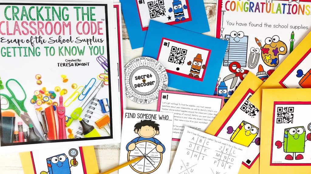 Back to School Escape Room Cracking the Classroom Code™ Upper ...