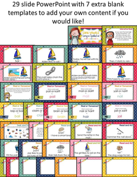 Long Vowel a Spelled ai Interactive PowerPoint - Image 3