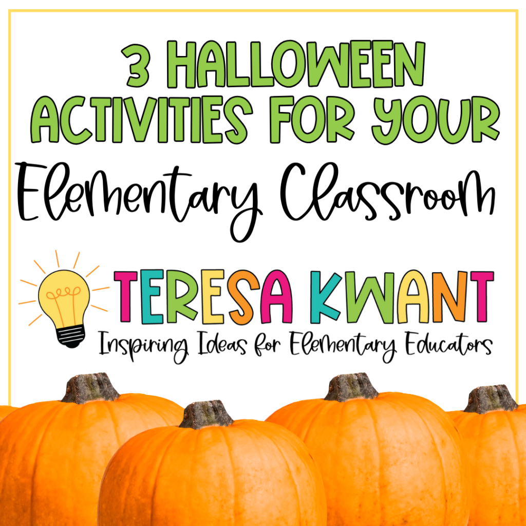 3 Halloween activities for the elementary classroom