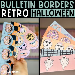 Retro Halloween Bulletin Borders