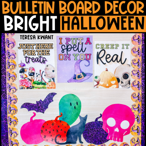 Bright Halloween Classroom Decor
