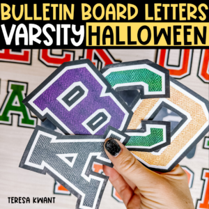 Bright Halloween Bulletin Board Letters