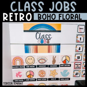 retro classroom jobs chart