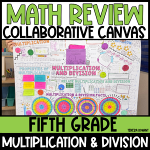5th Grade Math Review Multiplication & Division Fun Test Prep Activity & Lesson