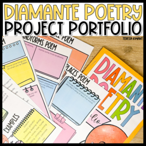 Diamante Poetry Writing Activity Templates and Graphic Organizers